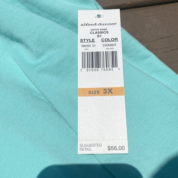 2 Alfred Dunner Embroidered Short Sleeve Knit Tops 3X Cottagecore - Picture 9 of 13